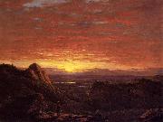 Frederic Edwin Church Morning, Looking East over the Hudson Valley from the Catskill Mountains oil painting